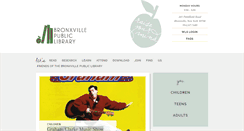 Desktop Screenshot of bronxvillelibrary.org