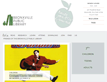 Tablet Screenshot of bronxvillelibrary.org